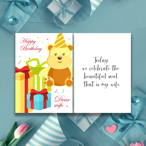 Wife Happy Birthday Greeting Cards 3 GC Birthday WIF 0022