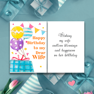 Wife Happy Birthday Greeting Cards 3 GC Birthday WIF 0024