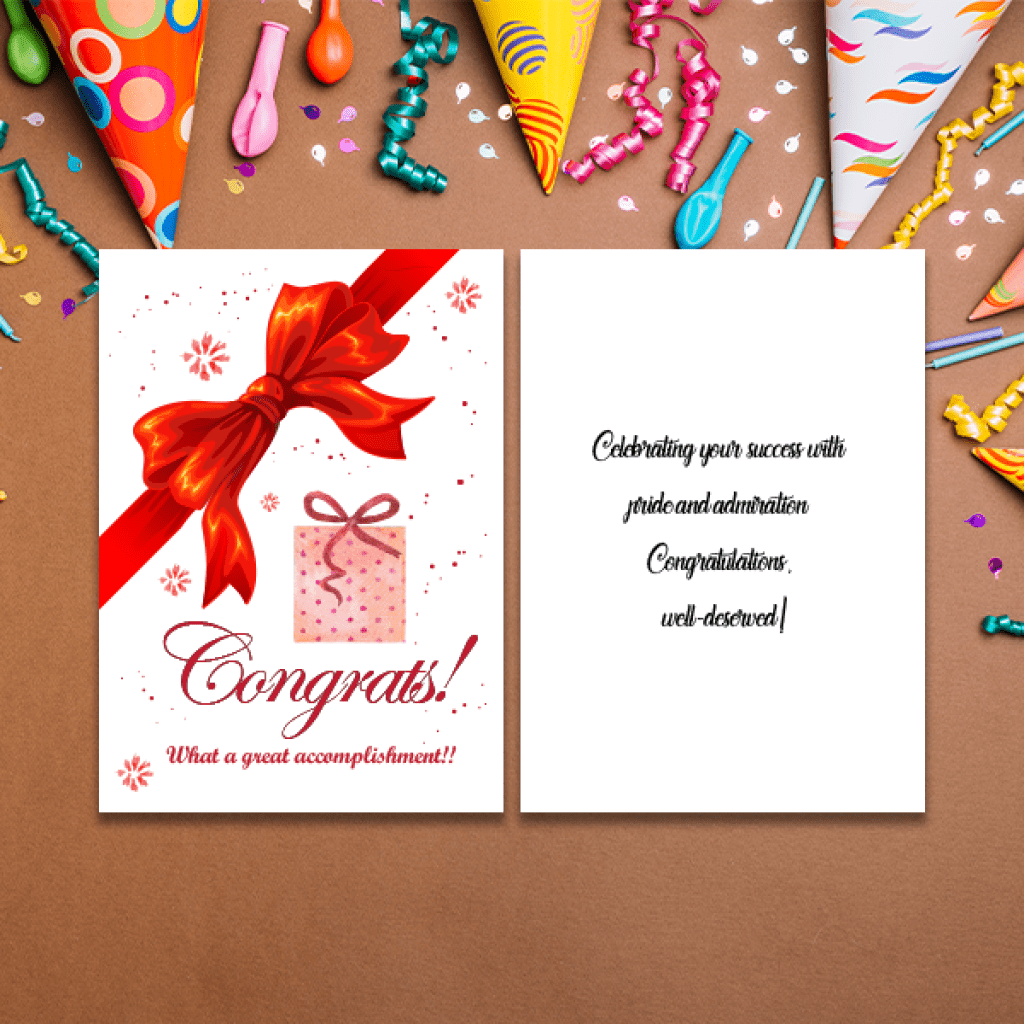 Congratulation Greeting Cards - Custom Labels | Stickers | Personalised