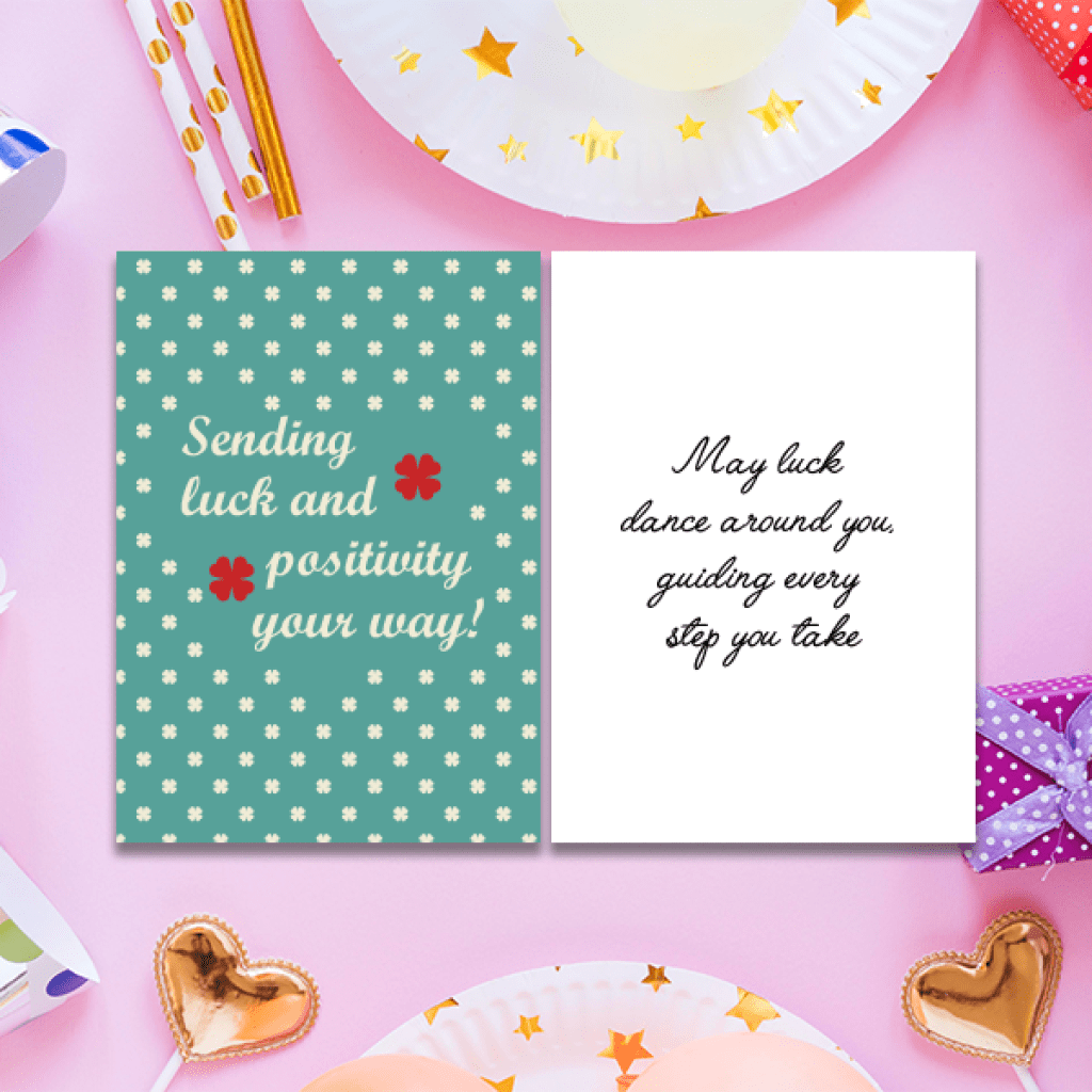 Good Luck Greeting Cards - GC Good Luck 0001 - Custom Labels | Stickers ...