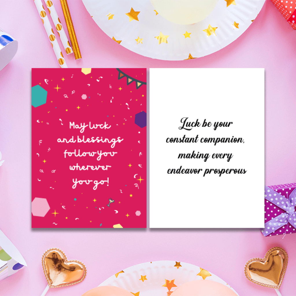 Good Luck Greeting Cards - Custom Labels | Stickers | Personalised Gift ...