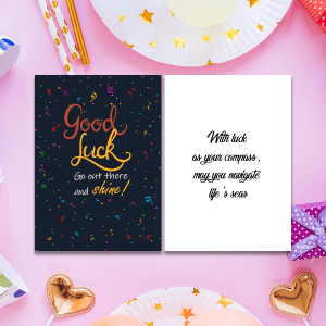 Good Luck Greeting Cards 3 GC Good Luck GL 0014