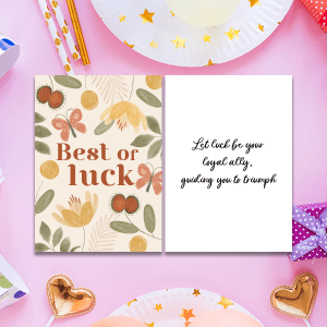 Good Luck Greeting Cards 3 GC Good Luck GL 0018