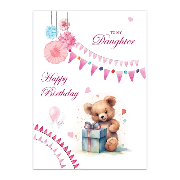 Daughter Happy Birthday Greeting Cards - GC BIRTHDAY DAUGHTER 0002