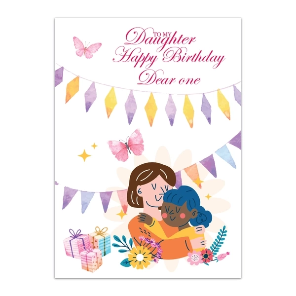 Daughter Happy Birthday Greeting Cards - GC BIRTHDAY DAUGHTER 0003