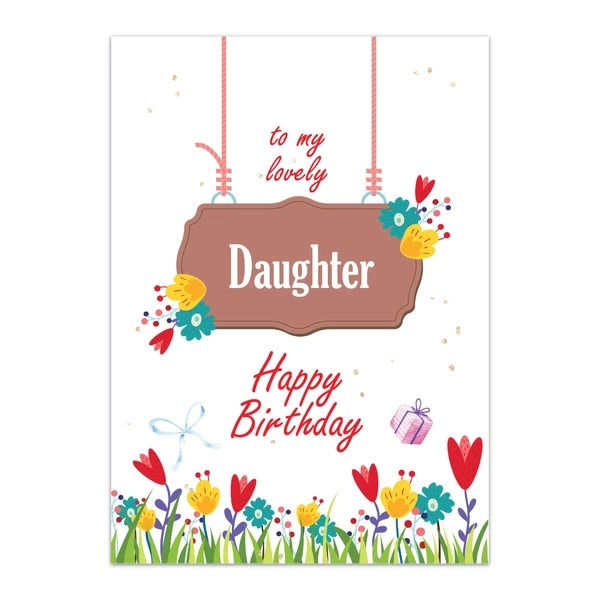 Daughter Happy Birthday Greeting Cards - GC BIRTHDAY DAUGHTER 0005