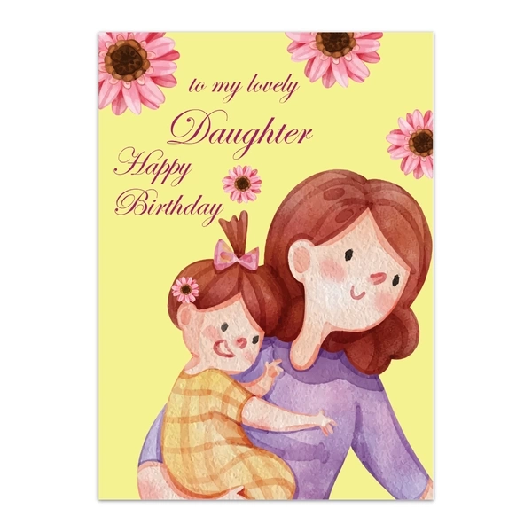 Daughter Happy Birthday Greeting Cards - GC BIRTHDAY DAUGHTER 0006