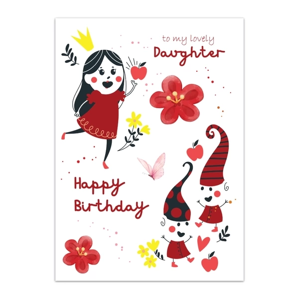 Daughter Happy Birthday Greeting Cards - GC BIRTHDAY DAUGHTER 0007