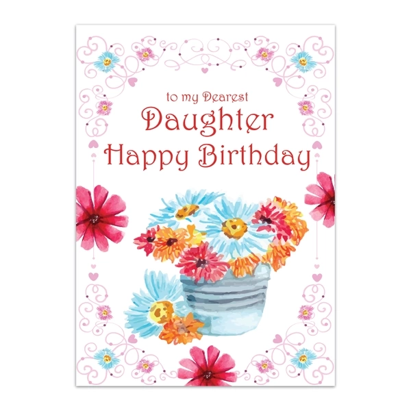 Daughter Happy Birthday Greeting Cards - GC BIRTHDAY DAUGHTER 0009