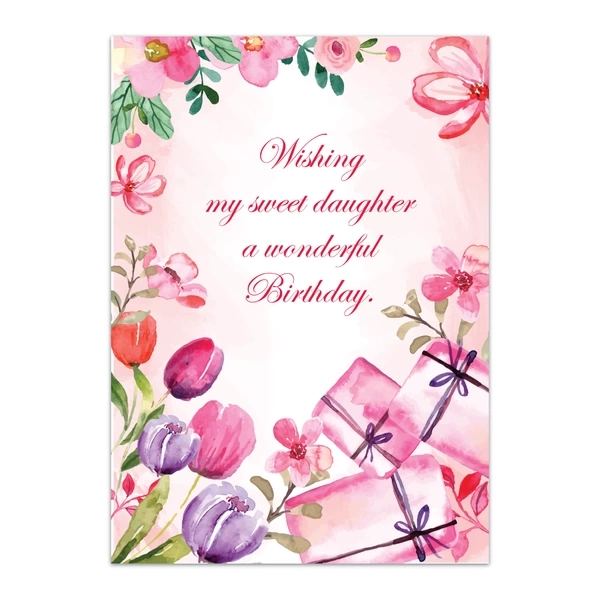 Daughter Happy Birthday Greeting Cards - GC BIRTHDAY DAUGHTER 0018