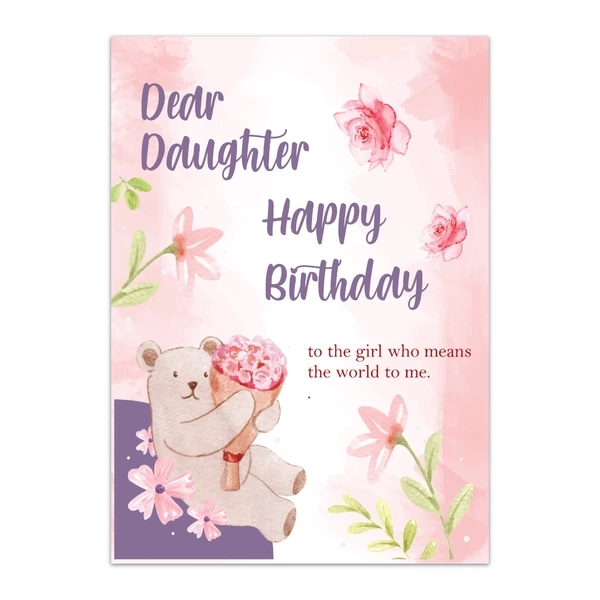 Daughter Happy Birthday Greeting Cards - GC BIRTHDAY DAUGHTER 0021