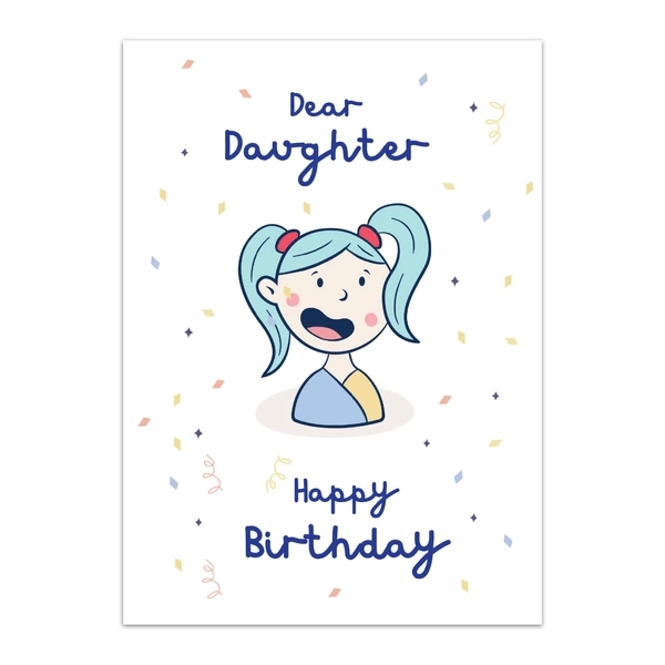 Daughter Happy Birthday Greeting Cards - GC BIRTHDAY DAUGHTER 0023