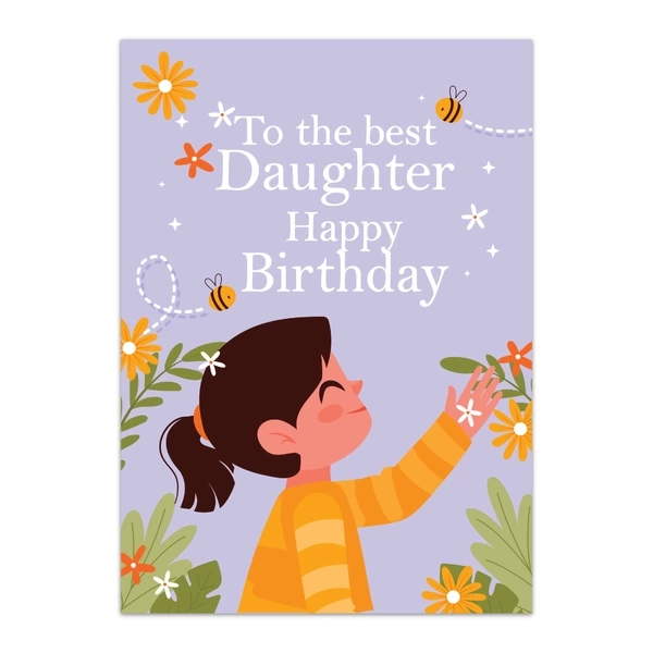 Daughter Happy Birthday Greeting Cards - GC BIRTHDAY DAUGHTER 0024