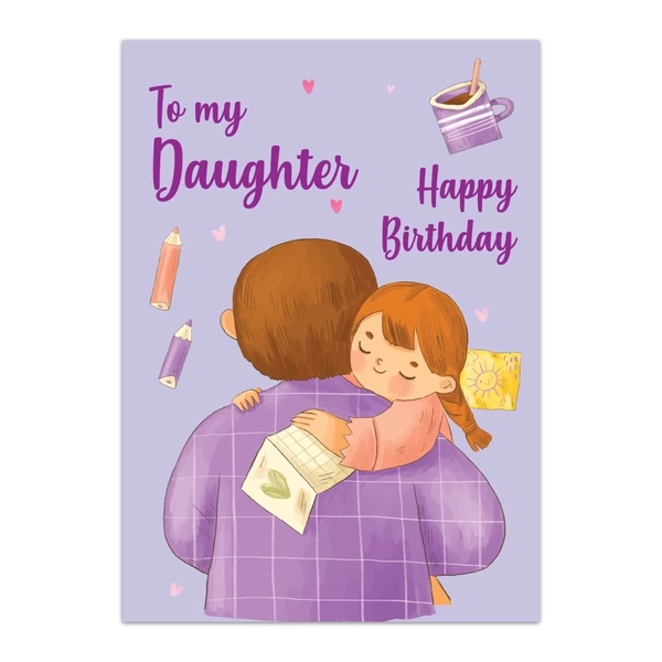 Daughter Happy Birthday Greeting Cards - GC BIRTHDAY DAUGHTER 0025