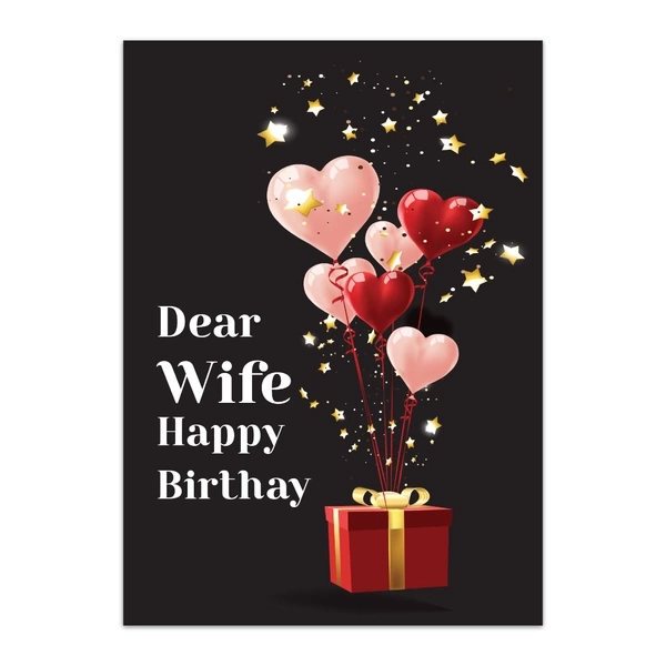 Wife Happy Birthday Greeting Cards- GC Birthday WIF 0011