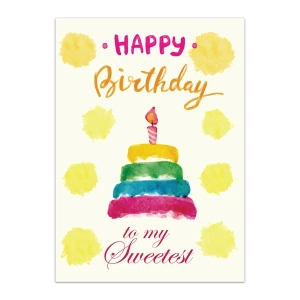 Wife Happy Birthday Greeting Cards- GC Birthday WIF 0015