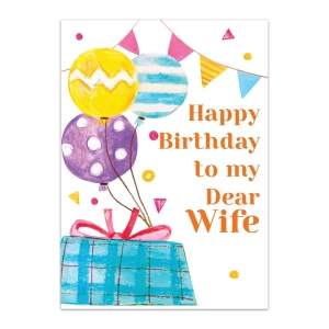 Wife Happy Birthday Greeting Cards 1 Wife Happy Birthday Greeting Cards- GC Birthday WIF 0024