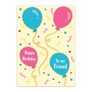 Friend Birthday Greeting Cards - GC FRI BIR 0002