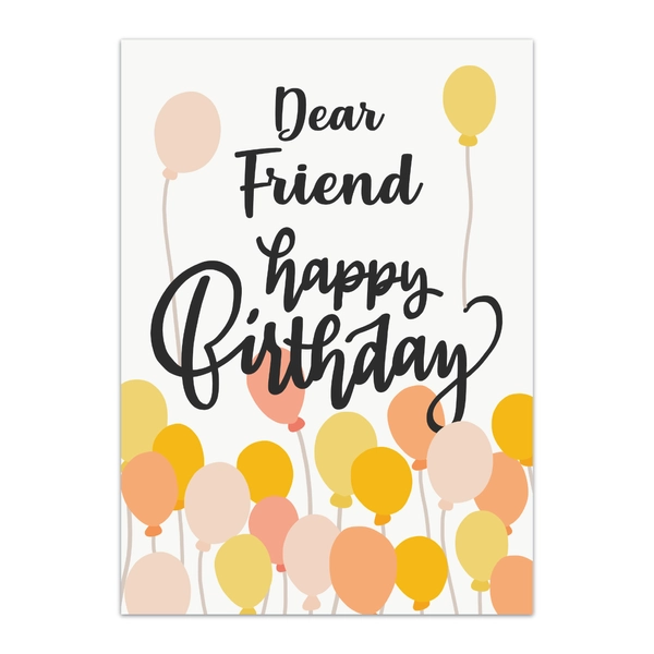 GC FRI BIR 0003 Friend Birthday Greeting Cards - GC FRI BIR 0003