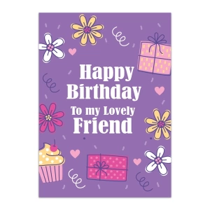 Friend Birthday Greeting Cards - GC FRI BIR 0006