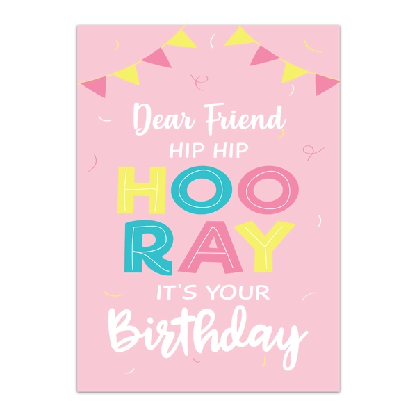 GC FRI BIR 0009 Friend Birthday Greeting Cards - GC FRI BIR 0009