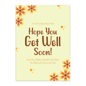Get Well Soon Greeting Cards - GC GWS 0002
