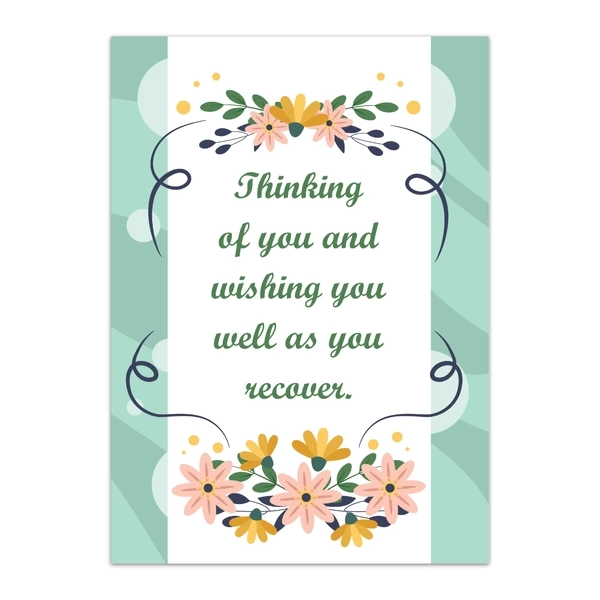 Get Well Soon Greeting Cards - GC GWS 0008