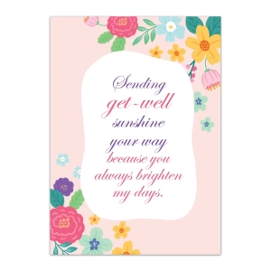 Get Well Soon Greeting Cards - GC GWS 0018