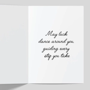 Good Luck Greeting Cards - GC Good Luck 0001 2 GC Good Luck Inner 0001