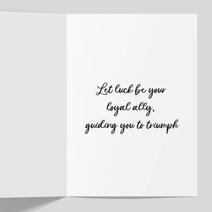 Good Luck Greeting Cards 2 GC Good Luck Inner 0018