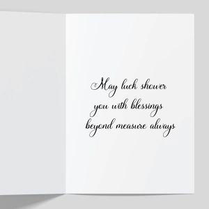 Good Luck Greeting Cards 2 GC Good Luck Inner 0020