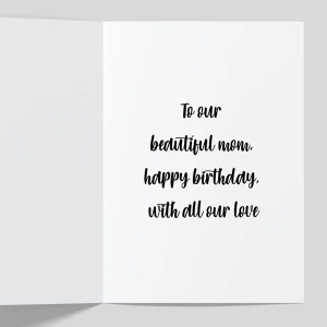 Mother Happy Birthday Greeting Cards 2 GC INNER MOT 013