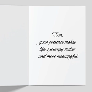 Son Happy Birthday Greeting Cards 2 GC SON INNER 022