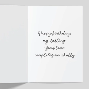 Wife Happy Birthday Greeting Cards 2 GC WIF INNER 0016