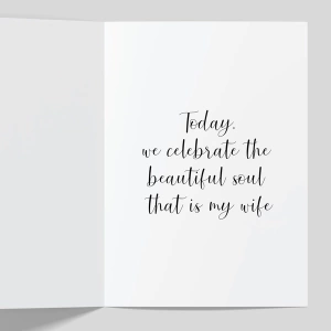 Wife Happy Birthday Greeting Cards 2 GC WIF INNER 0022
