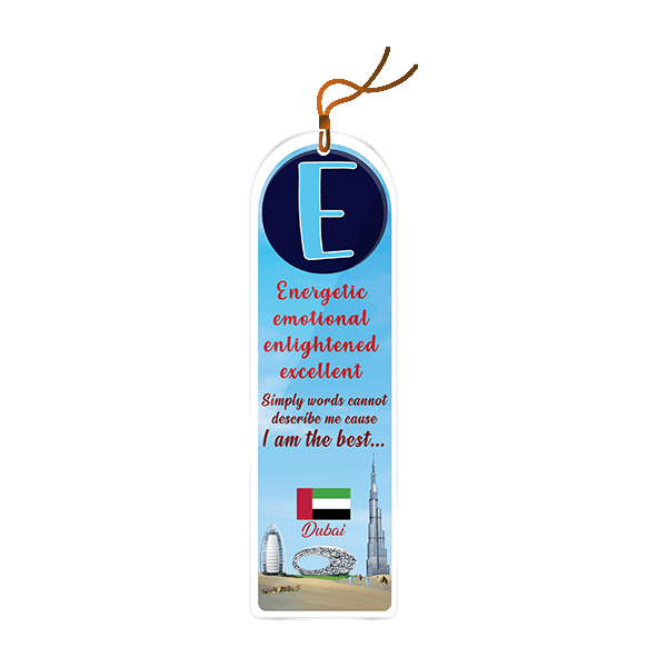 Bookmarks - BK Letter E