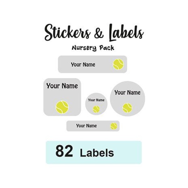 Nursery Pack Labels Tennis