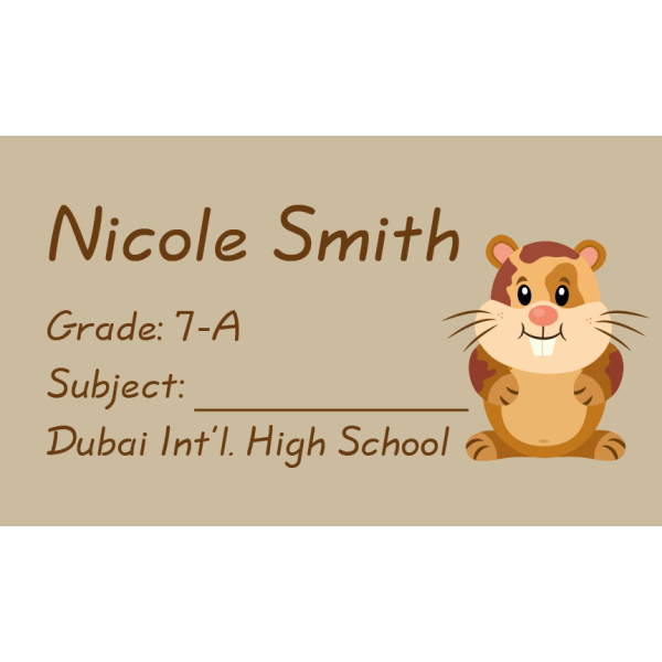 Book Label 073