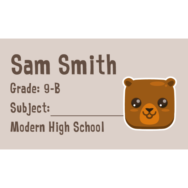 Book Label 105