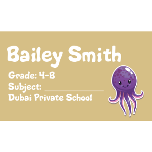 Book Label 123