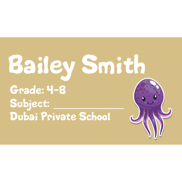 Book Label 123
