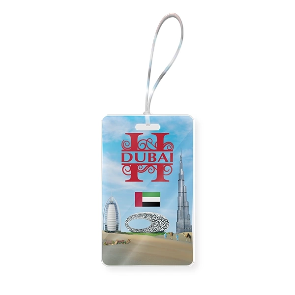 Dubai Baggage Tag Mockup H portrait - 008