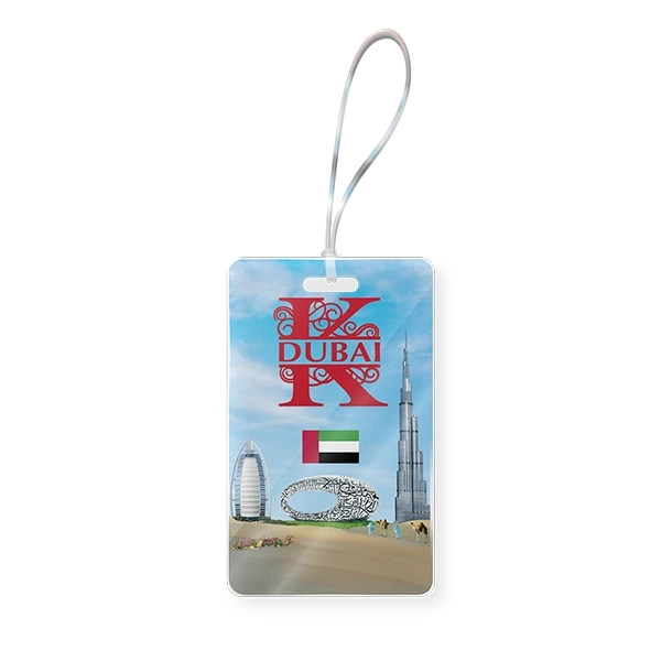 Dubai Baggage Tag Mockup K portrait - 011