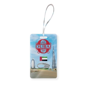 Dubai Baggage Tag Mockup O portrait - 015