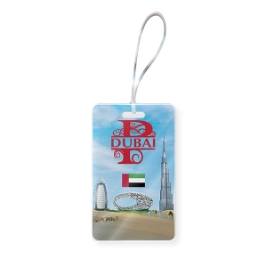 Dubai Baggage Tag Mockup P portrait - 016