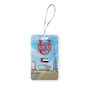 Dubai Baggage Tag Mockup U portrait - 021
