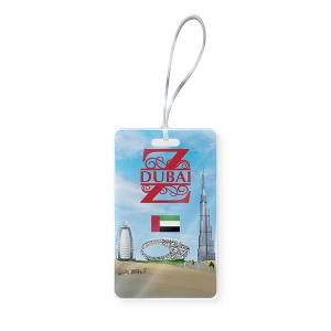 Dubai Baggage Tag Mockup Z portrait - 026