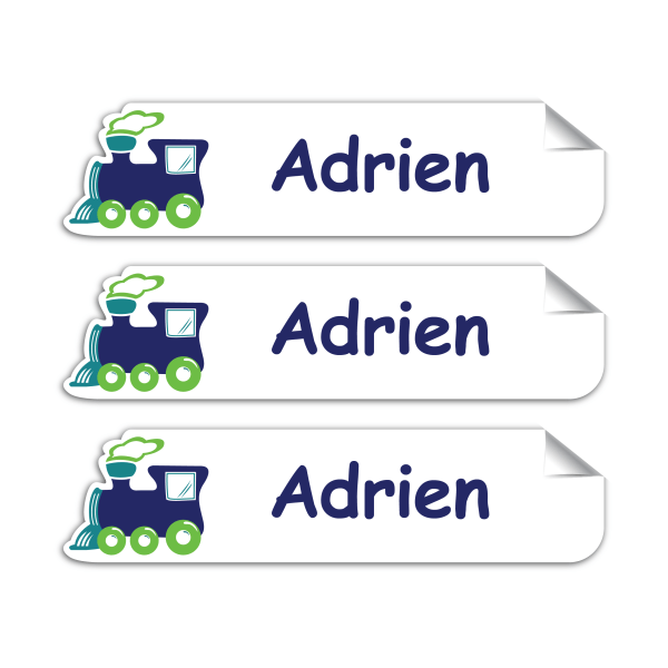 Train Engine-Pack of 30 Large Waterproof Labels