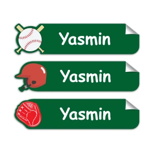 Baseball-Pack of 30 Large Waterproof Labels