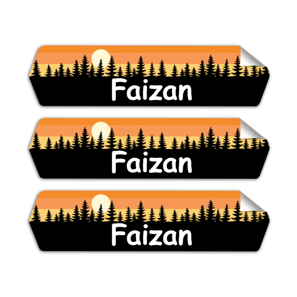 Forest Sky-Pack of 30 Large Waterproof Labels